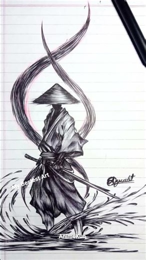 My Bestest Art Work 🗿 #anime#trending#viral #drawing#shorts#art#samurai