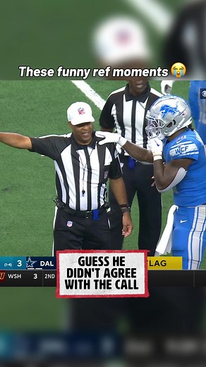 these moments are too good 😂 #nfl | funny ref moments