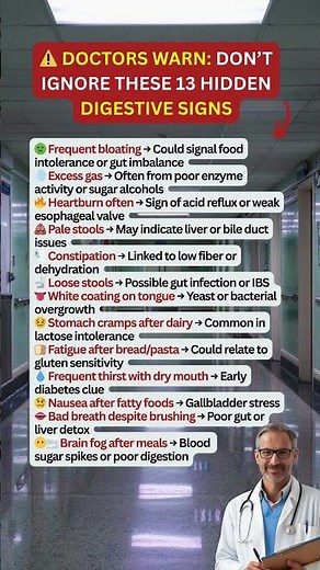 Doctors Warn: Don’t Ignore These 13 Hidden Digestive Signs After 50