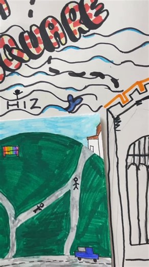 Emotional Map of Hitchin - our Art Club worked together to create this map that captures the feelings, memories and personal connections associated with our surroundings. They built up the map in layers, adding local landmarks, key people and values. Finally our students added their own unique symbols to mark the specific spots that tell their individual stories. At 4.3m long, this is their ode to our special town that is both collaborative and personal. | Hitchin Girls' School