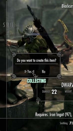I HATE Skyrim's smithing mechanic #gaming #theelderscrolls