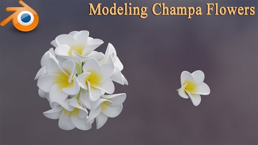Learn Blender with me 9 - Create 3D model of Champa flower - 163