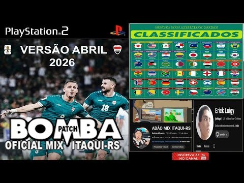 BOMBA PATCH 2026 PS2 ISO ATUALIZADO ABRIL CELULAR OPL PC DOWNLOAD 