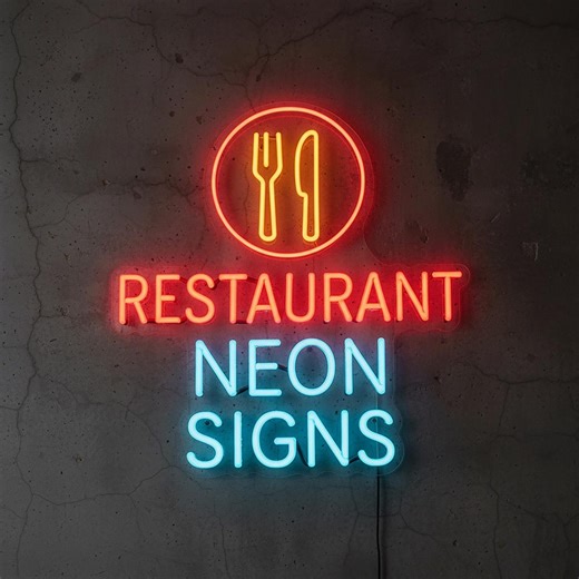 Custom Restaurant Neon Sign, LED Cafe Light, Business Decor, Bar Wall Art - Etsy