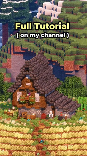 Minecraft Small Medieval House Tutorial #minecraft