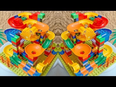 Relaxing Satisfying with Marble Run ASMR Building Blocks ❤️ How to Make Marble Race Building Blocks
