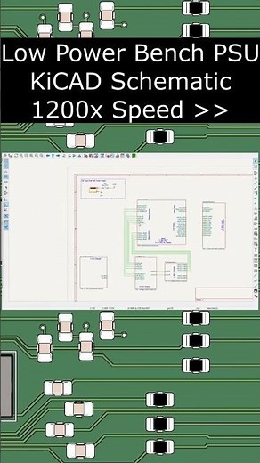 #KiCAD Schematic Design in 30 seconds #timelapse #electronics #stm32 Low Power Bench #powersupply