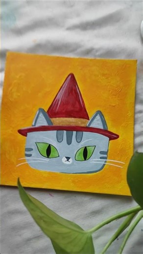 Meow 🐱😻🌈✨ #create_with_gauri #art #meow #cat #catloverlifev #bts #foryou #shorts #fun