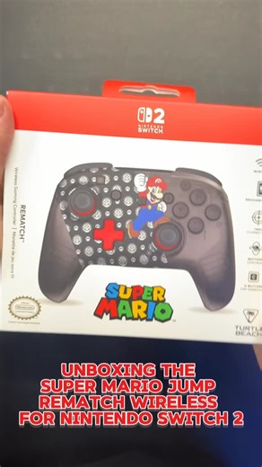Turtle Beach on Instagram: "Unboxing the new Super Mario Jump Rematch Wireless Controller for Nintendo Switch 2 featuring TMR thumb sticks. https://www.turtlebeach.com/products/rematch-wireless-controller-nintendo-switch-2 #turtlebeach #gamersofinstagram #gamer #gaming #gamergram #nintendoswitch2 #nintendo #supermario"