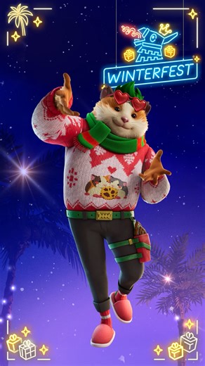 New year, same energy 😌 Start the year off right by opening the Cheeks Outfit (after you’ve opened 13 other gifts)! | Fortnite