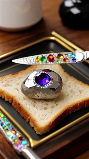 ASMR Toast Buttering 🥖🔊 | Satisfying Metal Sounds (Shorts)