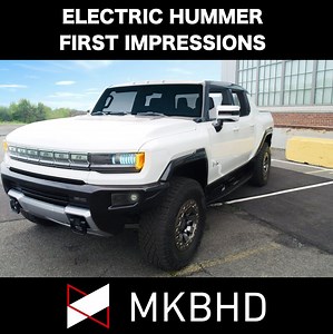 9000 pounds doing 0-60 in 3 seconds?! The HummerEV comes out (allegedly) next year. | MKBHD