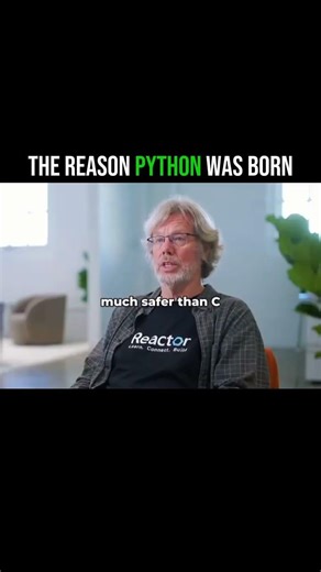 The born of python programming language