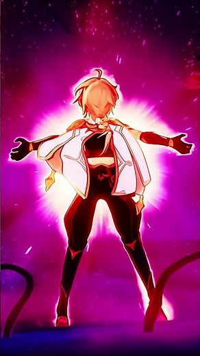 Aether Unleash His Hidden Secret Power To Save Damselette Cutscene Genshin Impact #genshin #short