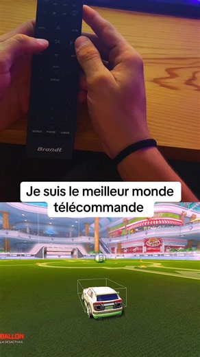 Je suis le meilleur joueur du monde de télécommande!! Et toi tu joues sur quoi ? #Rocketleague #humour #meilleur #télécommande