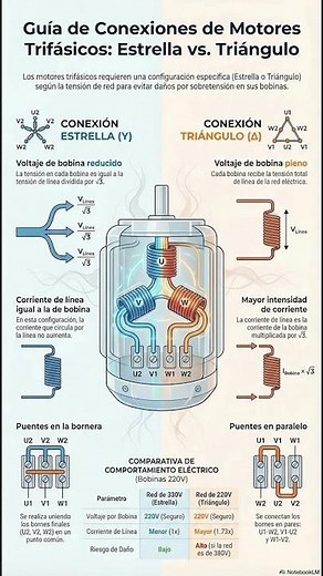 ⚡ Estrella vs Triángulo: La Diferencia que Puede Quemar un Motor #motoreselectricos #electricid