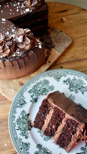 Ansley Prutsman on Instagram: "Peppermint Mocha Cake If you’re making one chocolate cake this Christmas, let it be this one. This peppermint mocha chocolate cake comes together easily, stays incredibly moist, and has just the right balance of rich chocolate, coffee, and peppermint. I posted this cake earlier this week, but wanted to share a full step-by-step tutorial in case you’re planning on baking it, or if this is your first time seeing it. It’s a great option for Christmas dessert, holiday