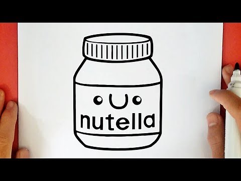 COMMENT DESSINER NUTELLA KAWAII
