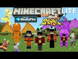 SAIU!!! NOVO ADDON/MOD DO NARUTO STORM PE 4.0 PARA MINECRAFT PE (MEDIEFIRE), (CRÉDITOS) E (LITE)