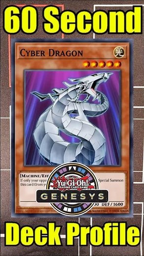60 Second Cyber Dragon Genesys Deck Profile! #shorts #yugioh