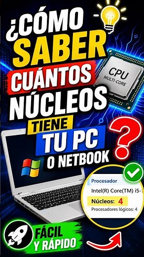 💻 How to Check How Many Cores Your PC or Netbook Has #shorts