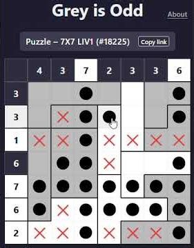 Grey is Odd #18225 Solved! 7×7 Liv1