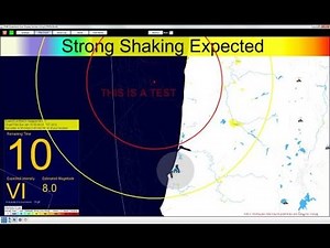 ShakeAlert: EEW Simulation of M8.0 Cascadia Offshore Earthquake near Newport, OR