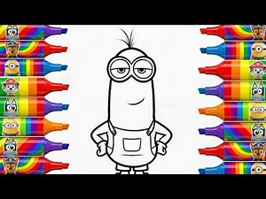 How To Draw Minions Easy | Drawing And Coloring Tutorial