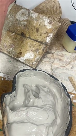 making a mold of an alien monster #shortfilm #muppets #monster #sculpture #claymation #clay