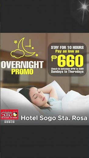 Hotel Sogo Sta. Rosa I Overnight Promo