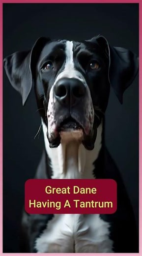 Great Dane Having A Tantrum over a question? This Dog Has Flipped