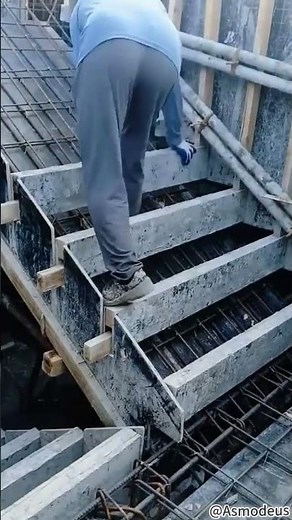 계단 발판 거푸집 시공