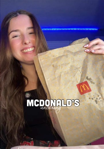 McDonald's Haul😈💙 #mcdonalds #foodhaul #foodunboxing #mukbang #erinmucks