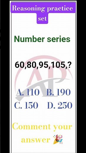 SSC GD Reasoning Practice set | Number Series #shorts #sscgdreasoning #reasoning #sscgdexam #exam