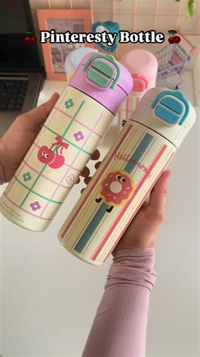 The Magic Trunk - Gifting on Instagram: "⚠️ Comment “Link” For Product Link ⚠️ Pinteresty Dual Opening Sipper Steel Doubled Walled Insulated Bottle 🌷🎀🍒🍩 #bottle #waterbottle #stainlessteel #insulatedbottle #schoolessentials #kidsbottle #pinterestinspired #kawaii #trending #trendingreels #viral #fyp #fy"