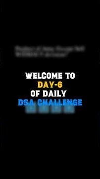 DAY 6 of DSA: Product of Array Except Self ✅#dsa #leetcode #datastructure #coding #softwareengineer