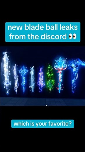 NEW Leaked Blade Ball Weapons 👀