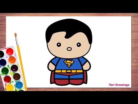 How to Draw Superman FAST (Like a Pro) | Easy Superhero Drawing | Super Easy Hero Drawing | Superman