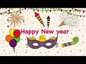 New Year talking flashcards for children