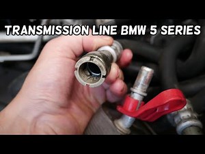 HOW TO REMOVE TRANSMISSION LINE HOSE ON BMW E60 E61