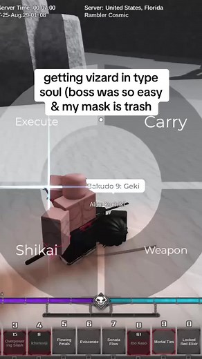 Cómo conseguir y rerolear la máscara Vizard en Type Soul