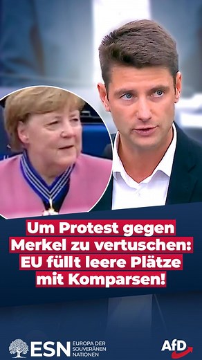 Jetzt fliegt es ihnen um die Ohren! Merkel bekam im EU-Parlament einen Orden verliehen – zu Unrecht, wie wir finden. Deshalb blieben wir und viele andere Abgeordnete der Verleihung demonstrativ fern. Um volle Reihen zu simulieren, füllte man unsere Plätze kurzerhand mit Gästen – und dann kam es zum Eklat. René Aust (AfD) berichtet über einen ungeheuerlichen Vorgang und schlägt vor: Wenn das Parlament zum Zirkus gemacht wird, sollte man besser gleich rote Nasen statt Orden ausgeben!