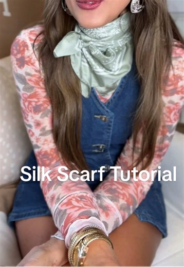 Easy Silk Scarf Styling Tutorial
