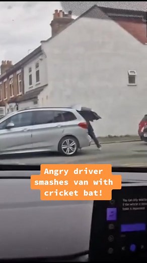 13K views · 3 comments | Fuming driver smashes van with cricket bat in road rage attack before speedy getaway #dailystar #roadrage #angry Star | M7.Security | Facebook