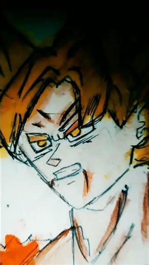 Goku ss1 drawing video #dragonball