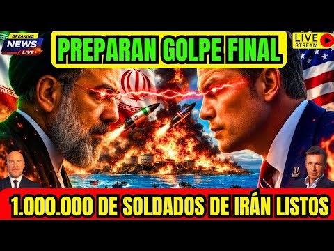 LIVE. TOTAL WAR. US PREPARES FINAL BLOW. IRAN WAITS WITH 1 MILLION SOLDIERS.
