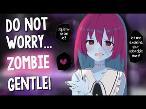 Clumsy Zombie Girl Nibbles on your ears👂[ASMR | Ear Inspection, Cleaning & Tapping | Close Whispers]