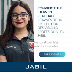 Te esperan oportunidades. Desarrolla tu carrera en Jabil. Oportunidades disponibles en ingeniería, operaciones y manufactura. Celebramos la diversidad y alentamos a personas de todos los talentos y habilidades a unirse a nosotros. | Jabil