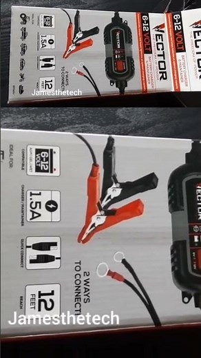 Vector 6-12 volt Battery Charger & Maintainer compatible with Agm Gem Wet . #batterycharger#diy#car