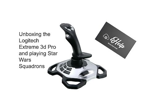 Unboxing the Logitech Extreme 3d Pro joystick and playing Star Wars Squadrons